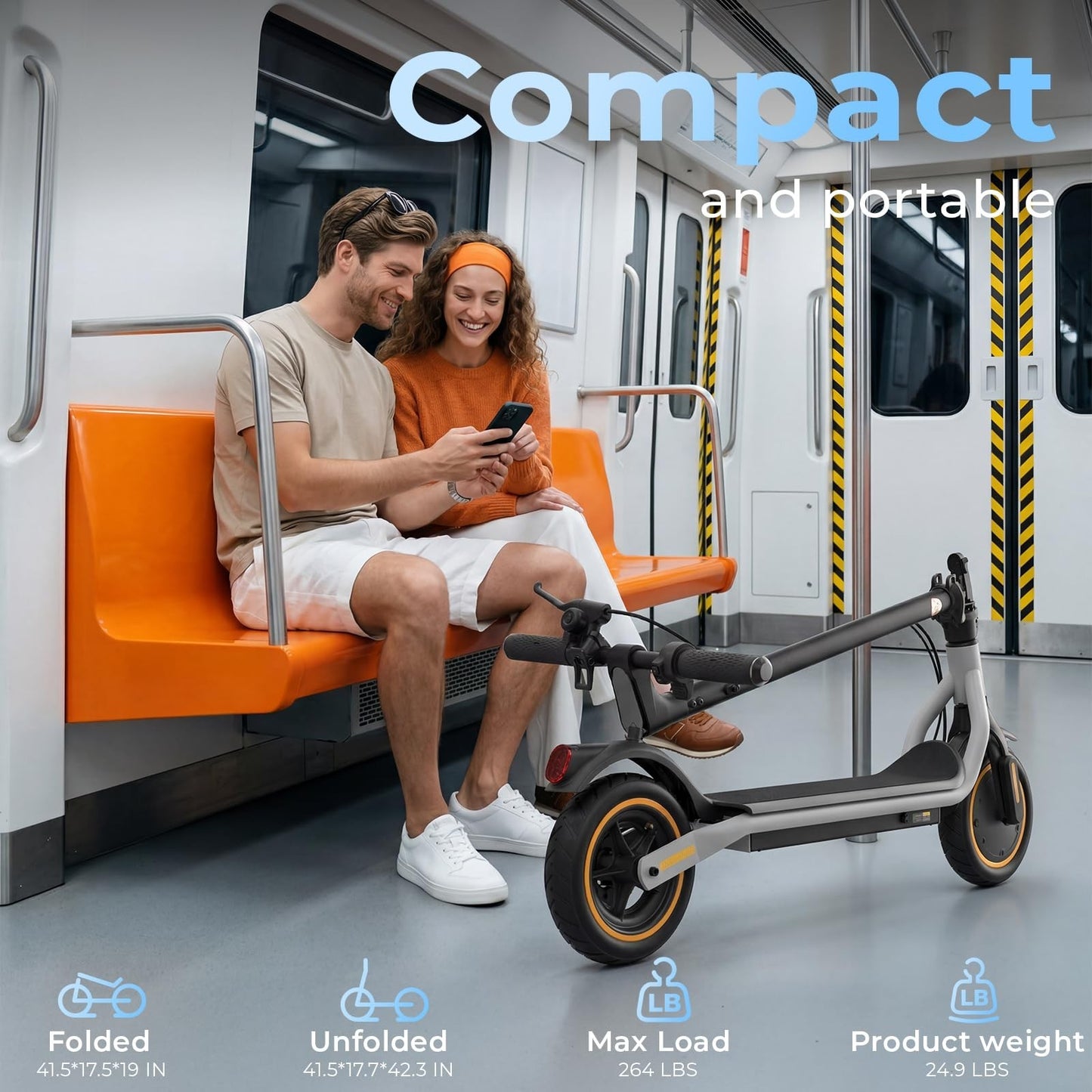 High-Power Electric Scooter for Adults, 1200W/1000W/500W Motor, 10''/8.5'' Tires5
