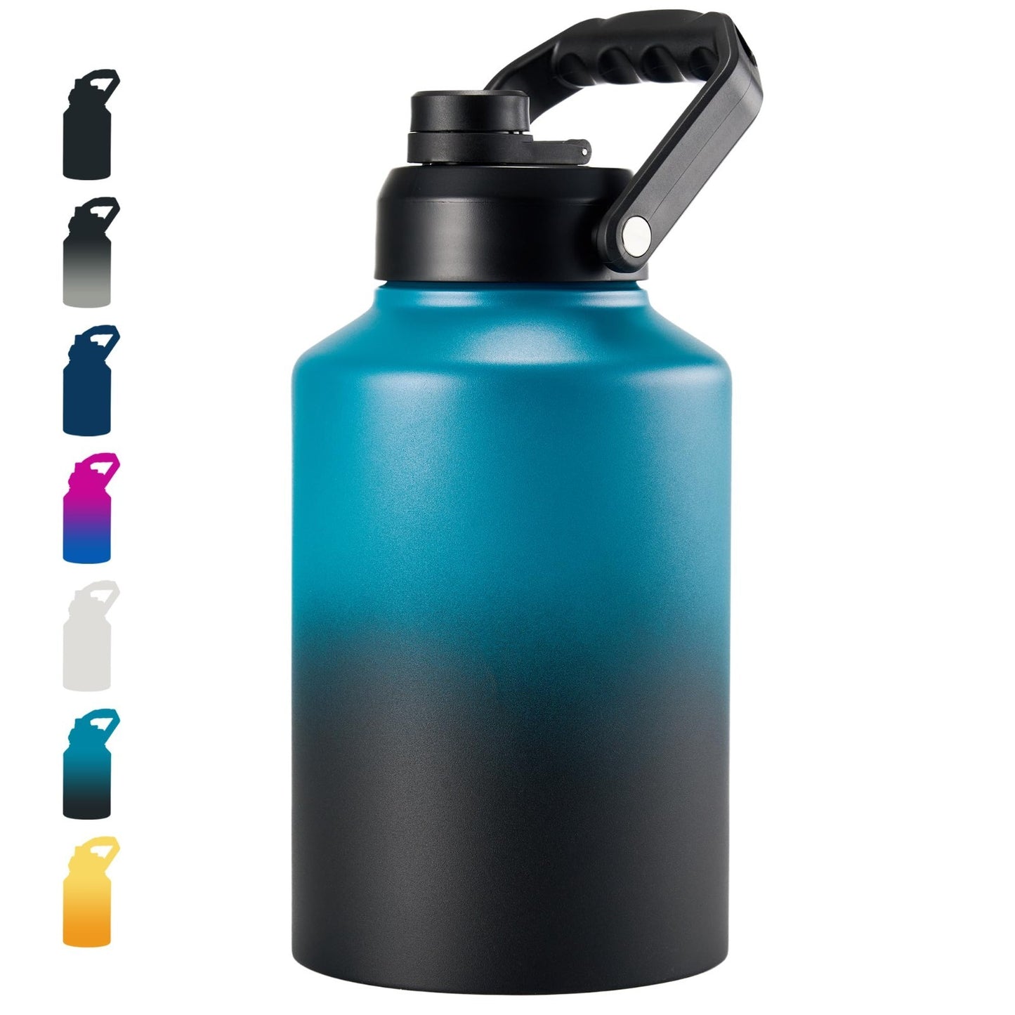 128oz Insulated Water Jug - Stainless Steel, Leak Proof, Double-Wall, Camping &1