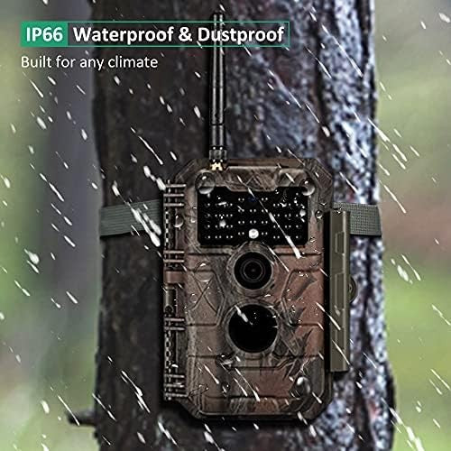 E6 Trail Camera WiFi 48MP 1296P No Glow Night Vision Motion Activated Waterproof6