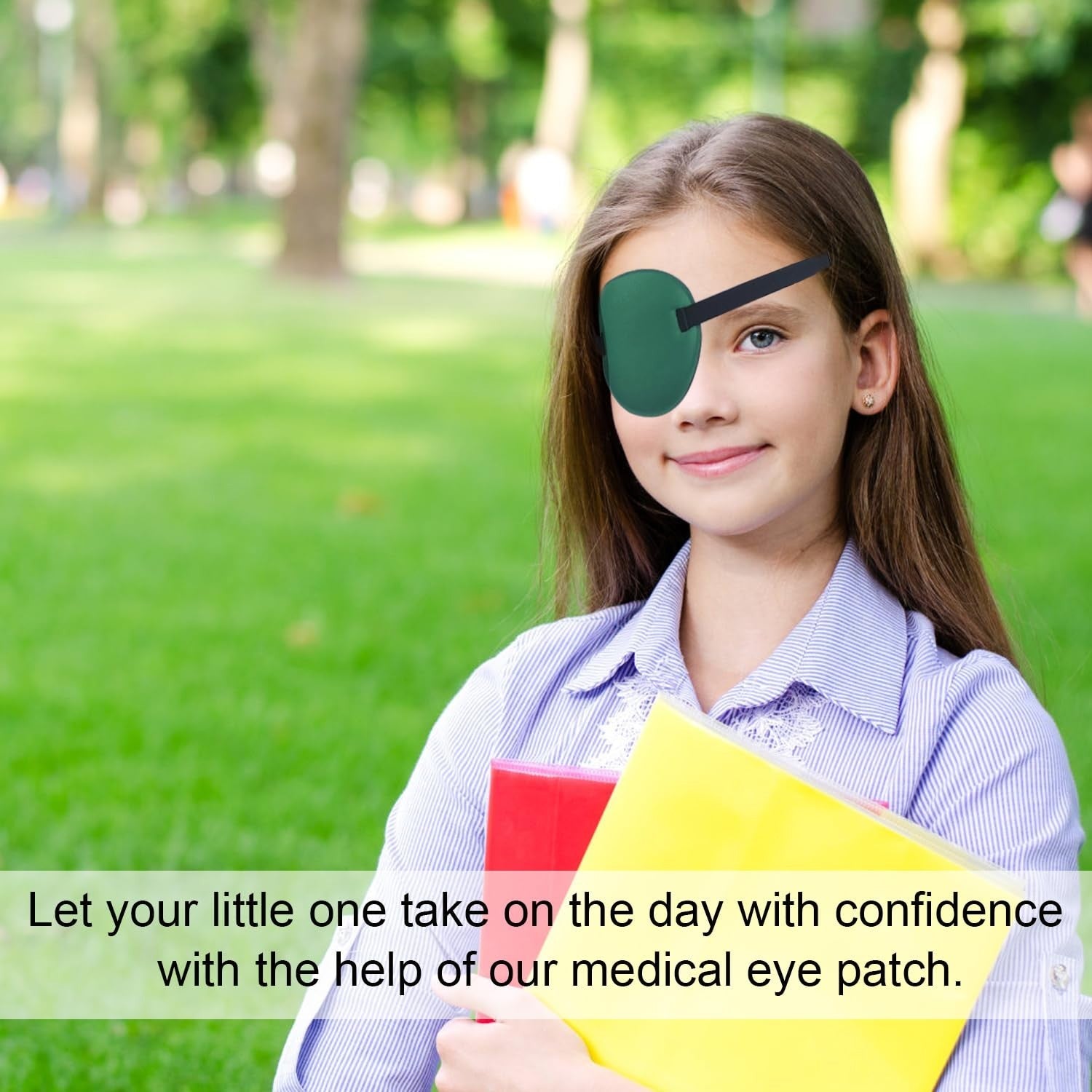 3D Adjustable Eye Patch Set, Medical Patches for Amblyopia & Lazy Eye, Green5