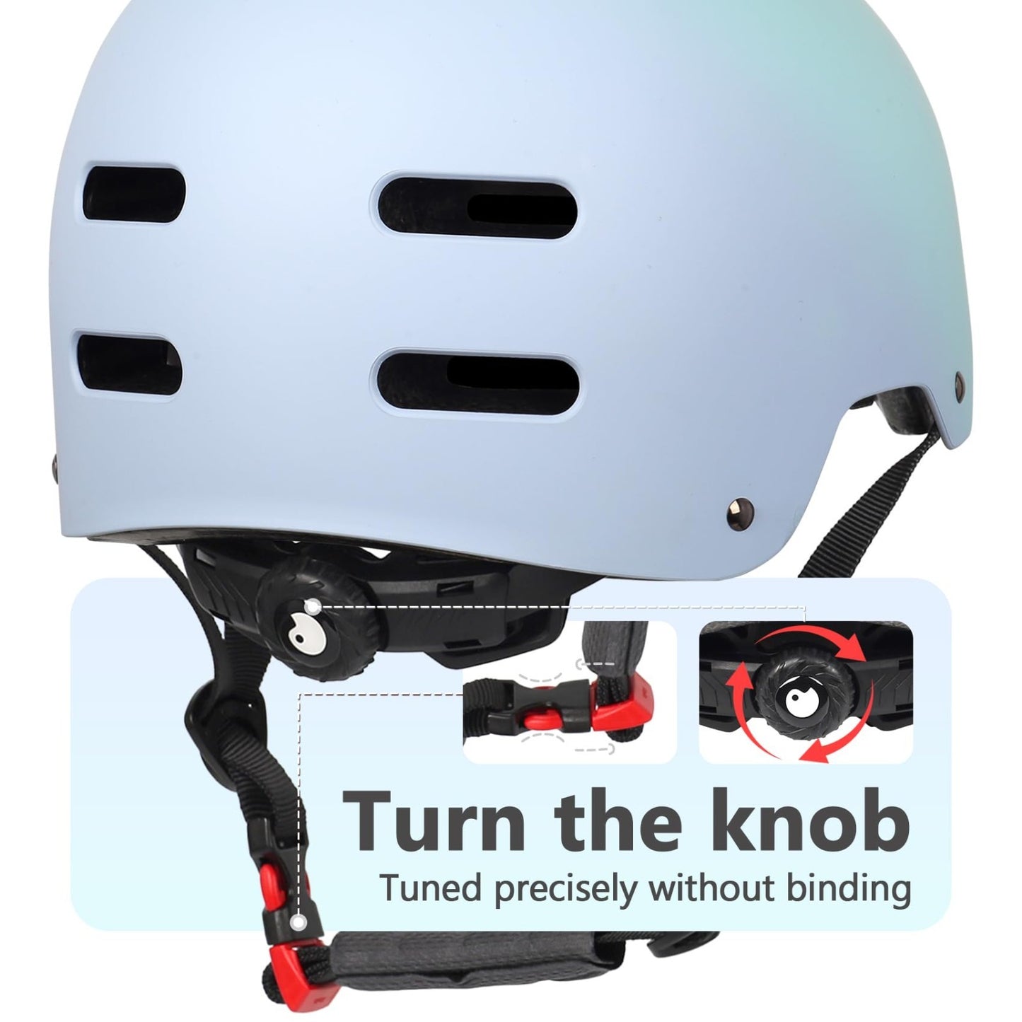 Multi-Sport Helmet for Skateboard, Bike, Scooter - Adjustable, Lightweight, Vent4
