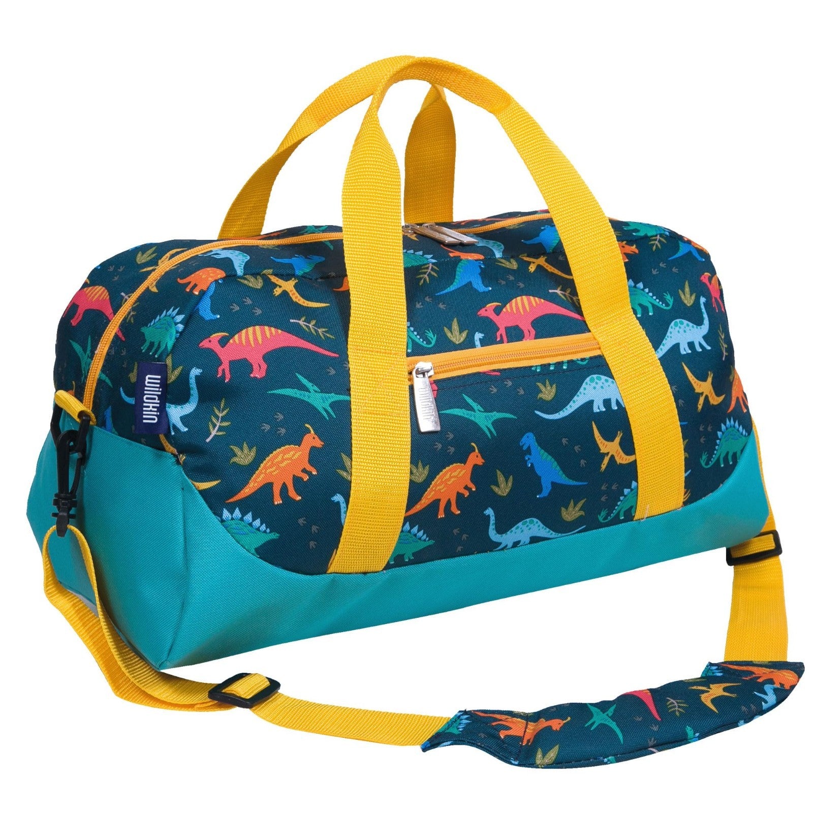Kids Overnighter Duffel Bag - Carry-On Size for School & Sleepovers - Jurassic D1