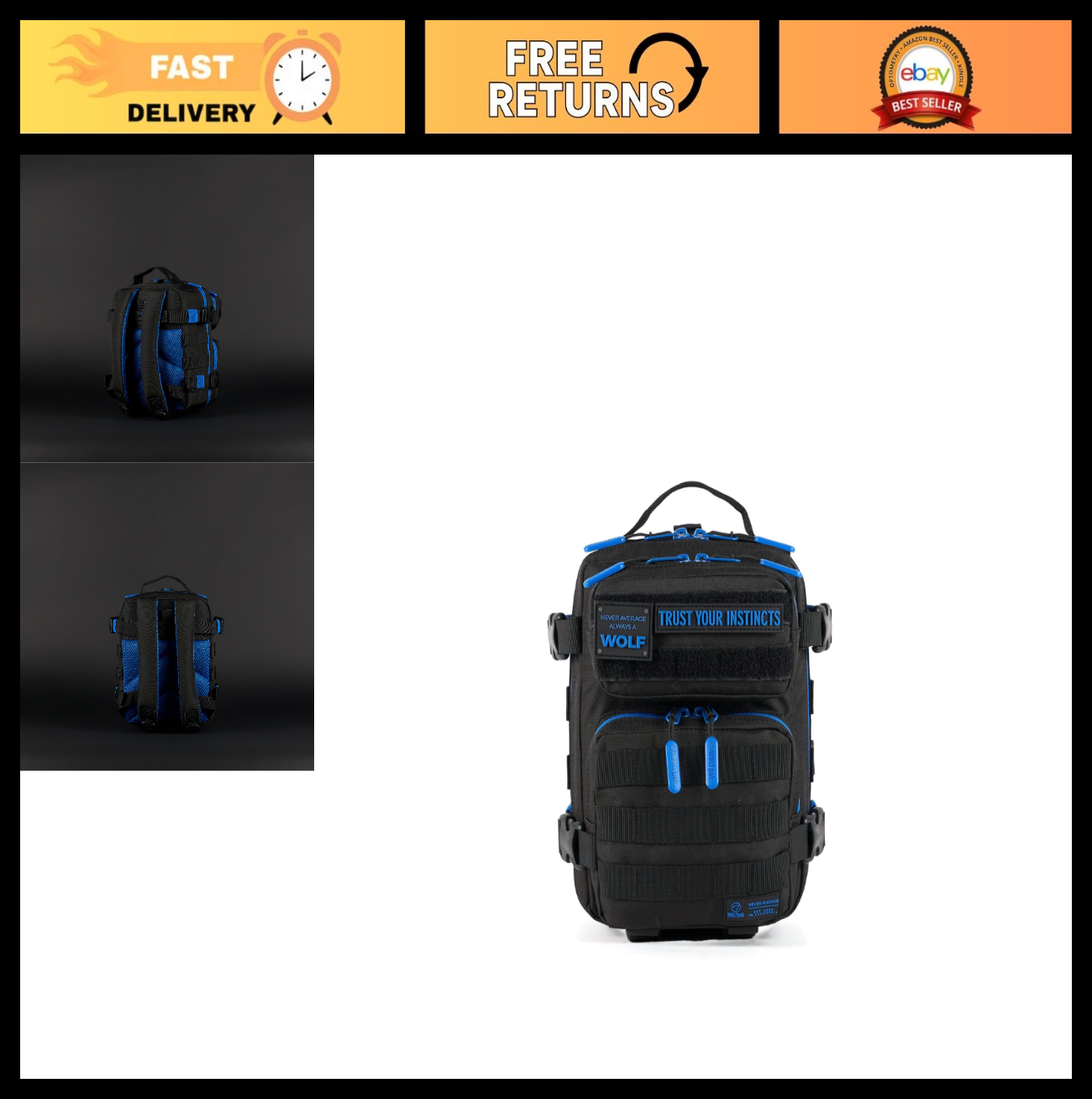 Compact Tactical Backpack for Men & Women | Lightweight Everyday Carry Gym Bag0