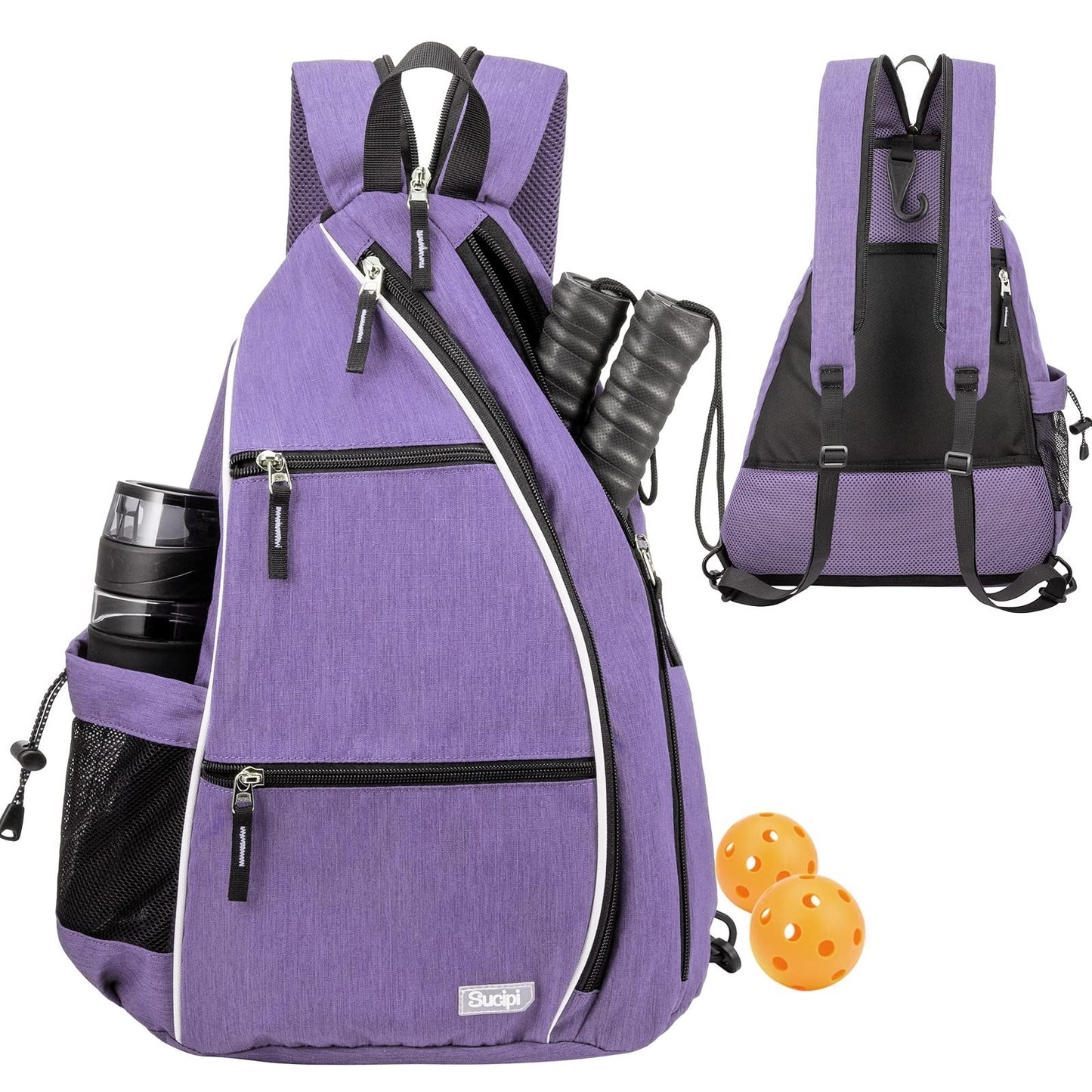 Adjustable Pickleball Backpack with Fence Hook, Large Capacity & Safety Pocket1