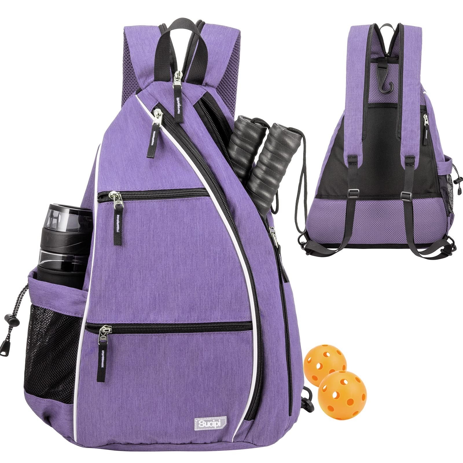 Adjustable Pickleball Backpack with Fence Hook, Large Capacity & Safety Pocket1