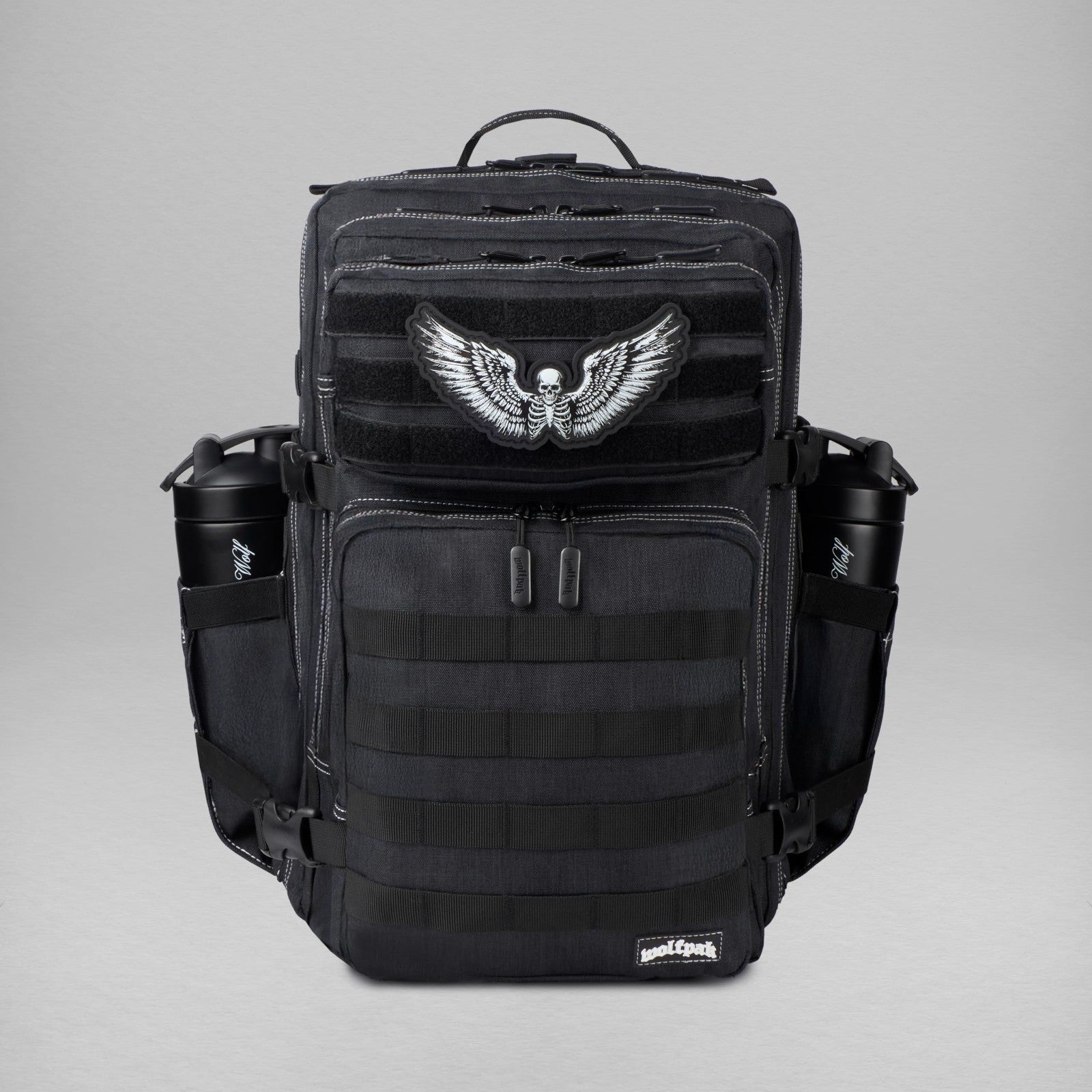 Durable 45L Waterproof Gym Backpack   1000D Oxford, MOLLE Webbing, Laptop Pocket1