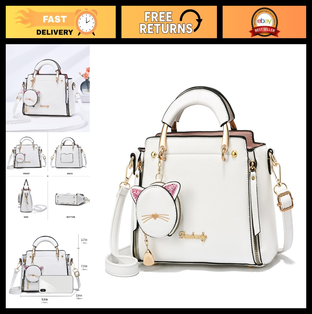 Stylish Women's Crossbody Handbags, Top Handle Satchel & Small Tote Bags0