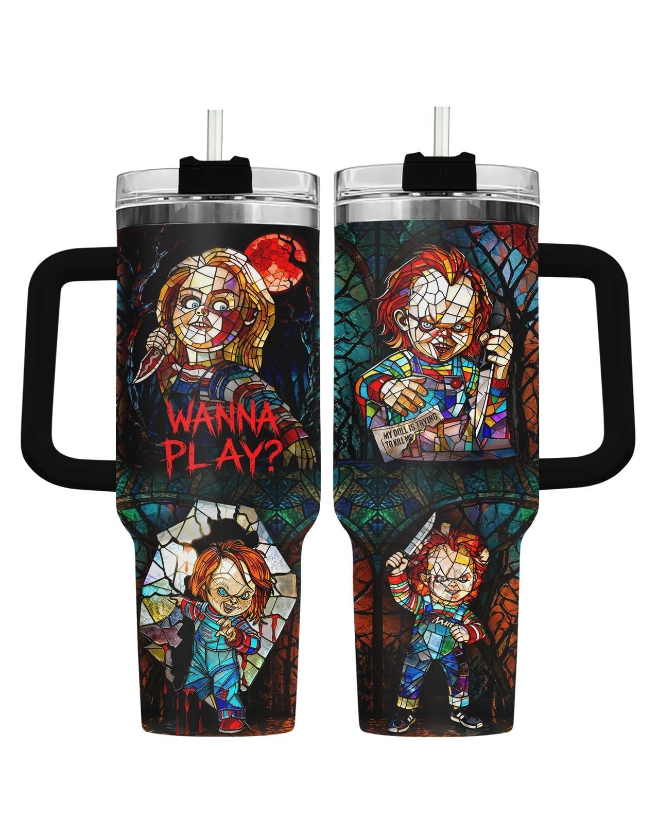 Here’s an optimized eBay title for the product:"40oz Insulated Travel Mug with1
