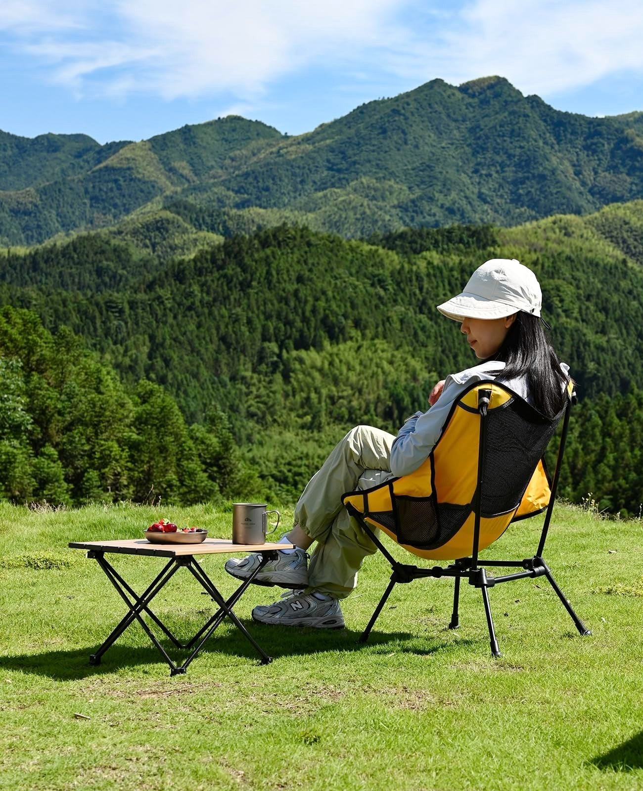 Ultralight Compact Folding Camping Table with Carry Bag - Portable Outdoor Furni11
