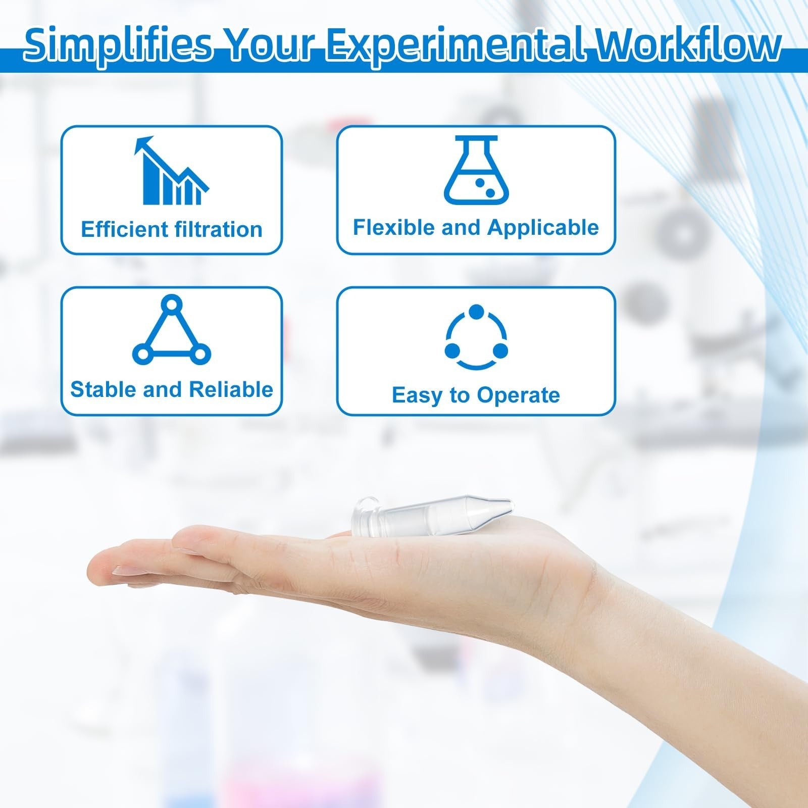 2ml Microporous Filter Column 0.22μm - 25 Sets Lab Filters for Chemical Reagents3
