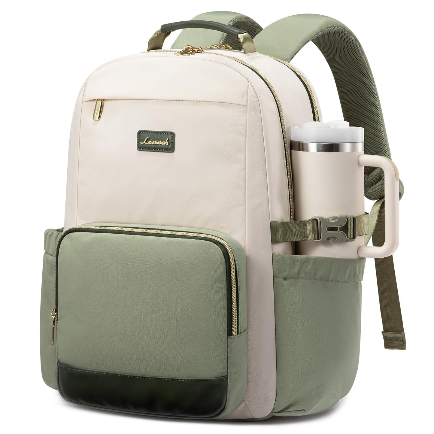 Stylish Waterproof Laptop Backpack for Women, 15.6" Large Capacity Travel Bag, P1