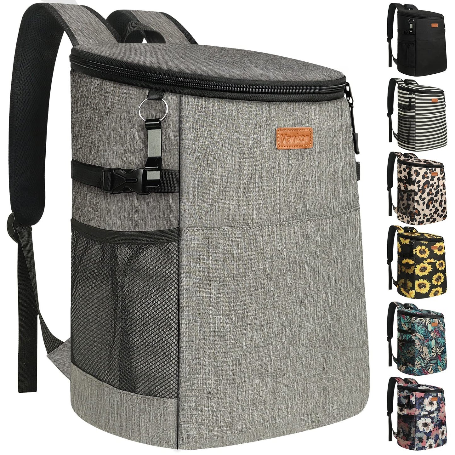 Insulated Backpack Cooler for 30-45 Cans, Waterproof Thermal Bag for Picnic & Tr0