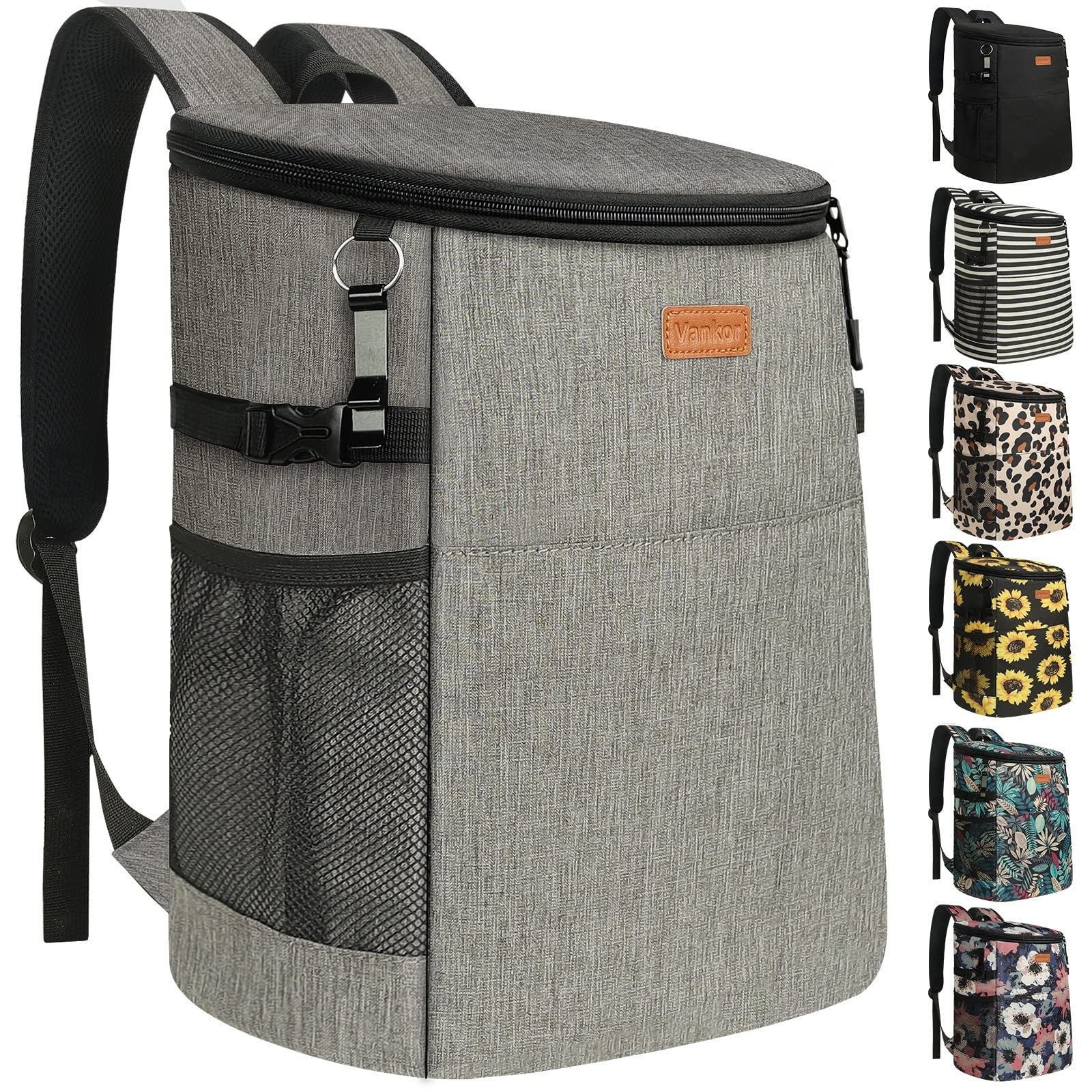 Insulated Backpack Cooler for 30-45 Cans, Waterproof Thermal Bag for Picnic & Tr0