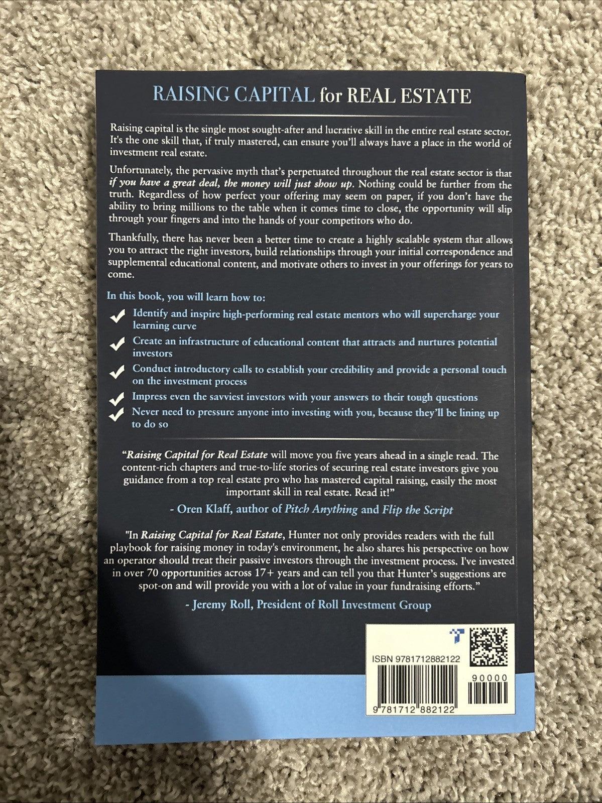 Raising Capital for Real Estate: How to   Paperback, by Thompson Hunter   Good1