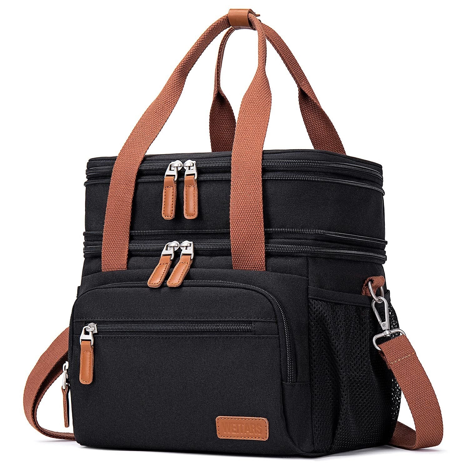 Optimized eBay Title:  "Large Dual Compartment Lunch Bag - Insulated Adult Lunc0
