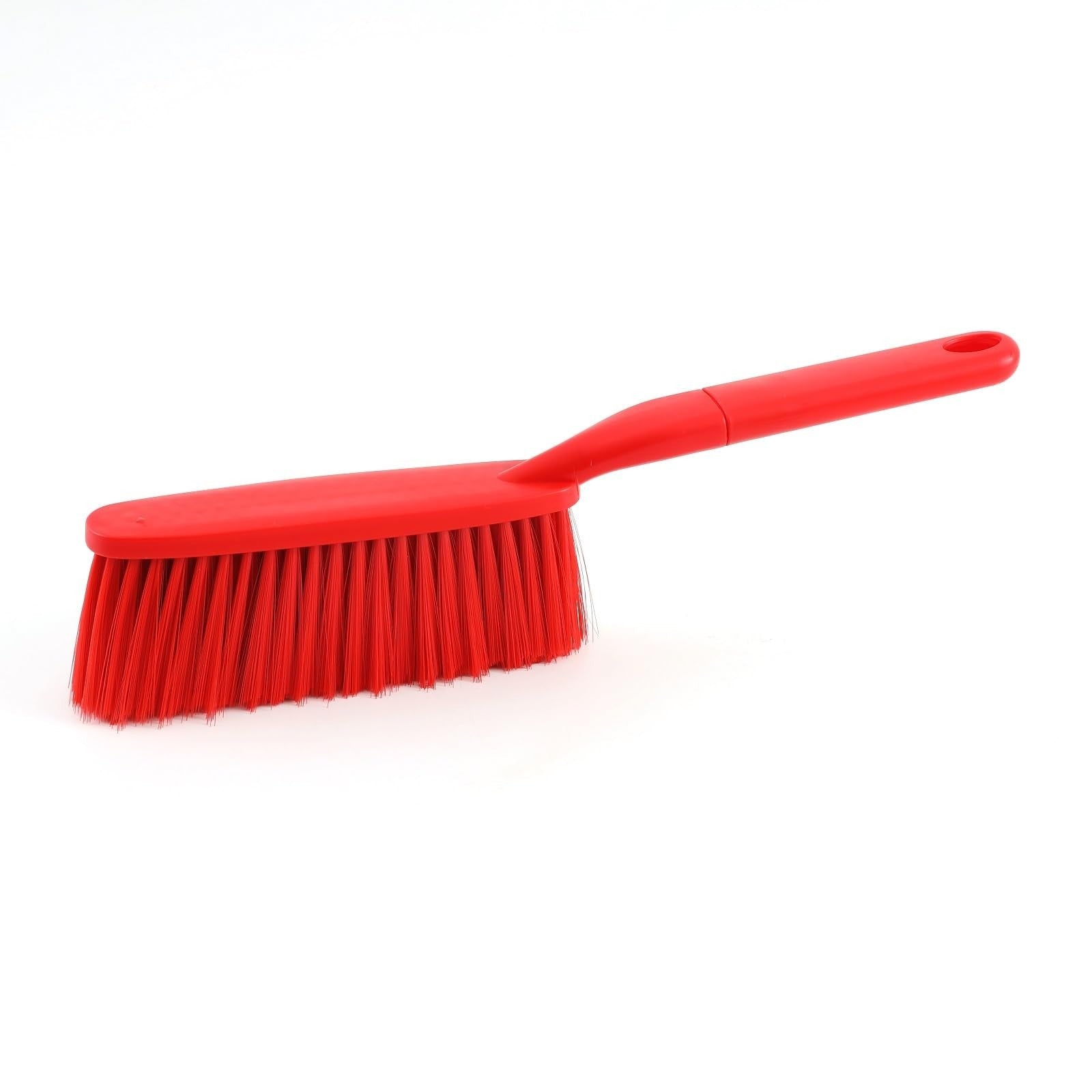 15" Red Soft Bristle Hand Broom Brush for Bed, Sofa, Counter & Hair Cleanup1