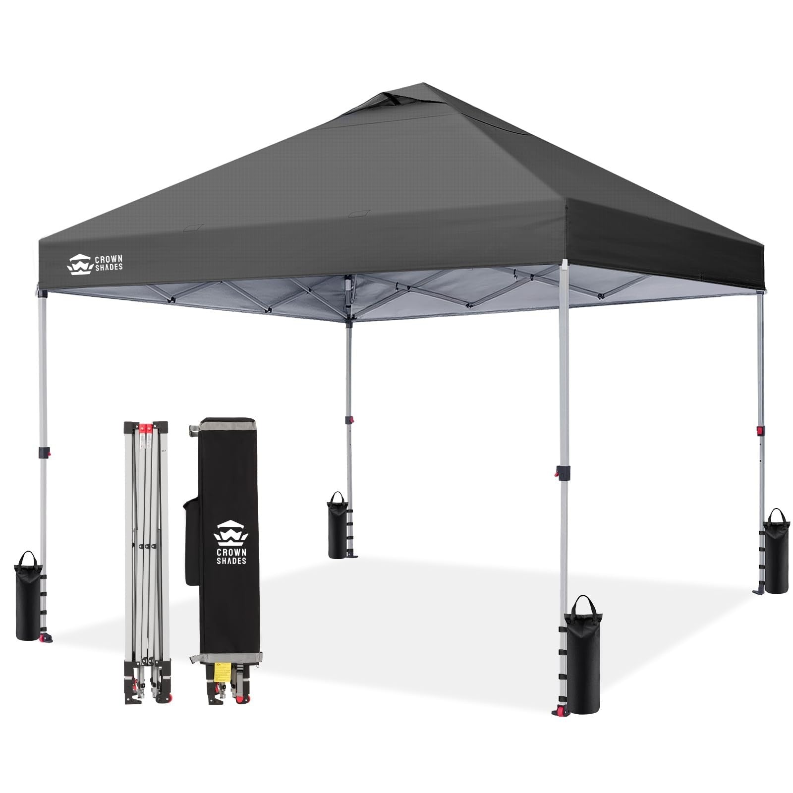 10x10 Pop Up Canopy Tent   Easy Setup, Patented CenterLok, Sun Shade for Events,1