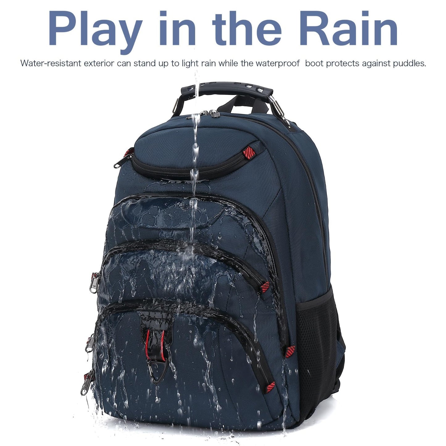 Waterproof 15.6" Laptop Backpack with USB Port, Anti Theft Travel Bag for Work &3