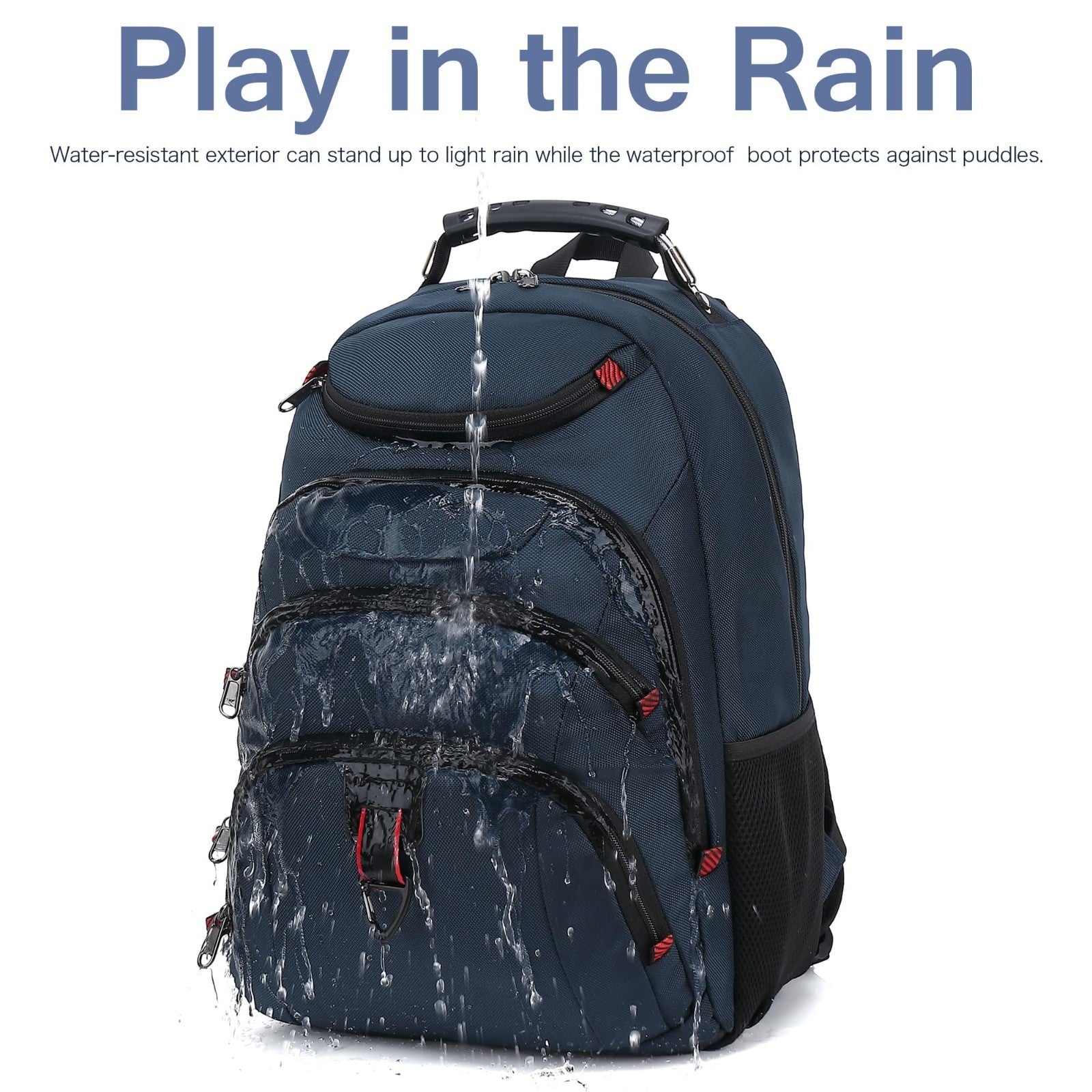 Waterproof 15.6" Laptop Backpack with USB Port, Anti Theft Travel Bag for Work &3