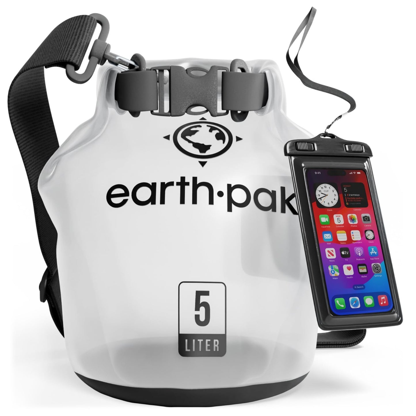 Waterproof Dry Bag Backpack   Roll Top Sack for Kayaking & Gear Storage, Phone C1