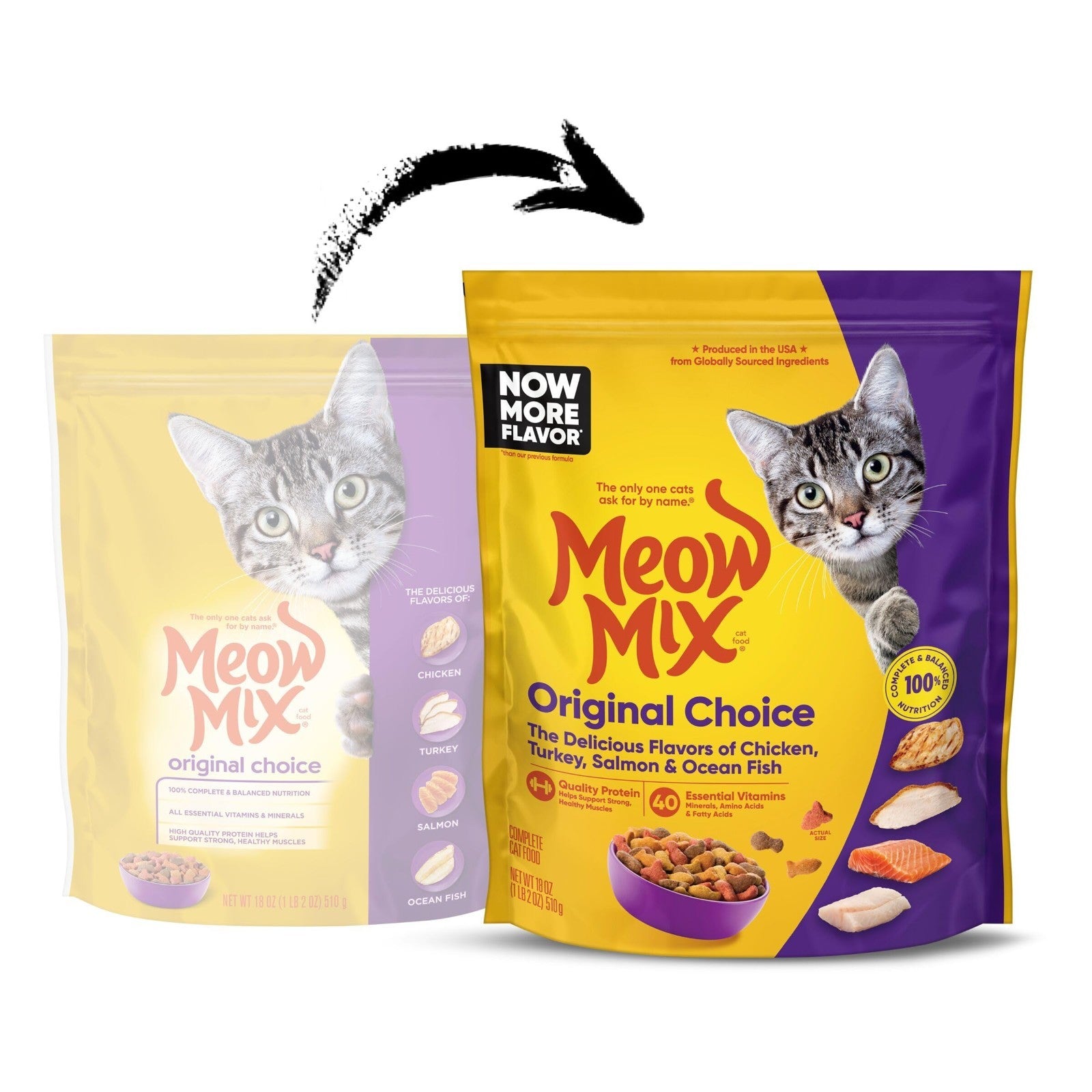 Original Choice Dry Cat Food   18 oz Pouches, Nutritious & Tasty for Cats2