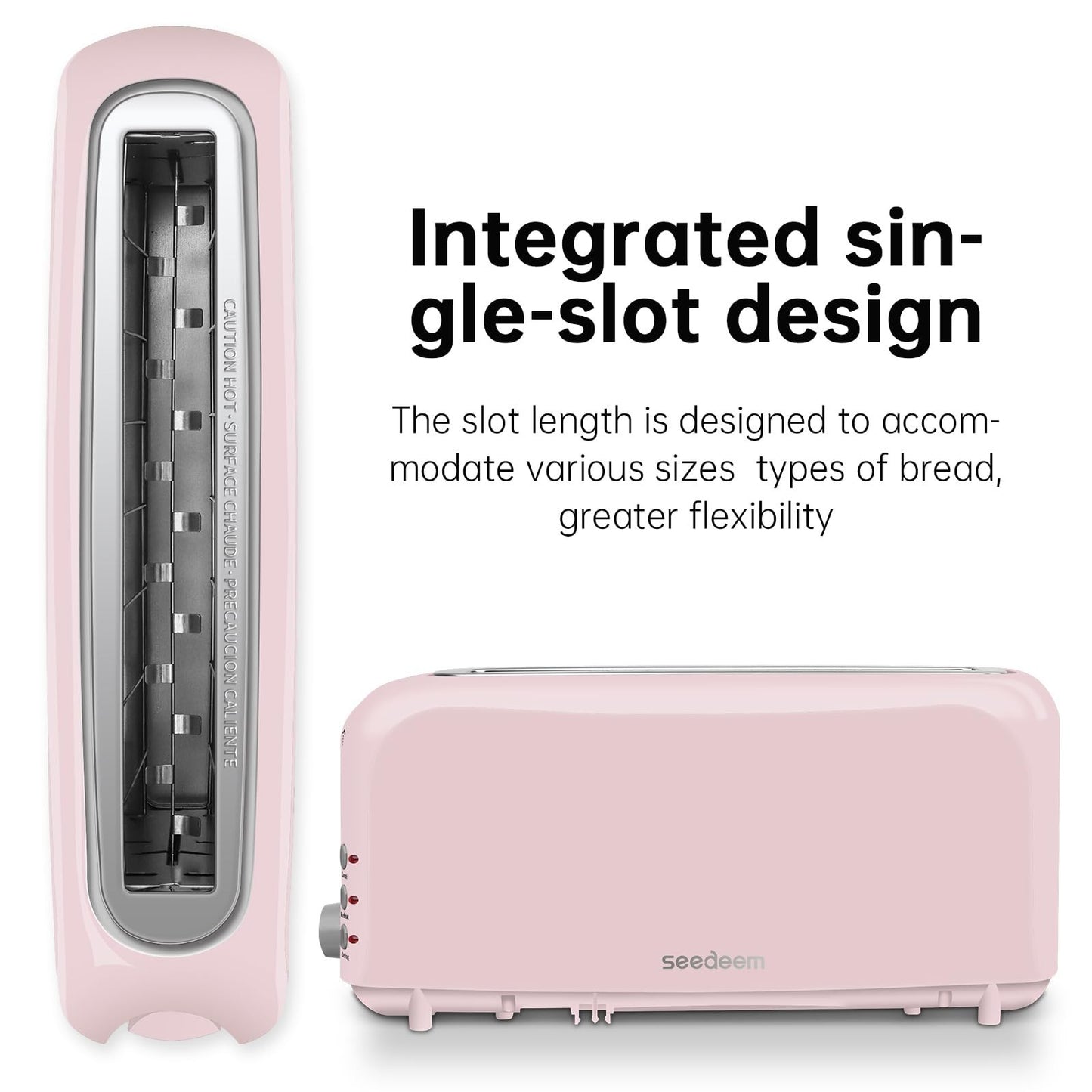 2-Slice Slim Toaster with Long Slot for Bagels & Artisan Bread, 6 Shade Settings3