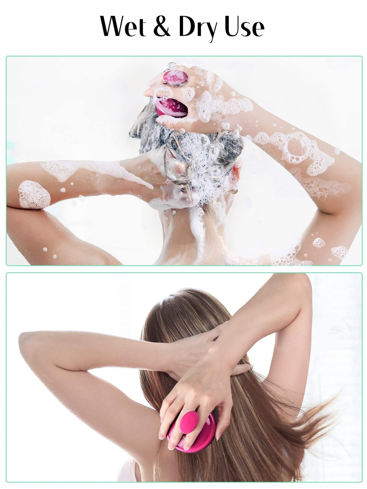 Scalp Massager Shampoo Brush   Soft Silicone Scrubber for Hair Growth, Dandruff4