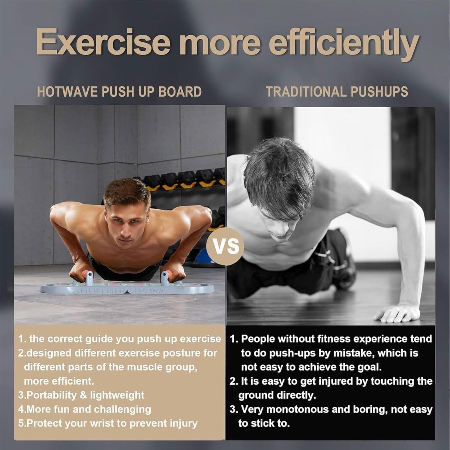 Portable 20 in 1 Push Up Board & Bar | Multifunctional Strength Training Equipme2