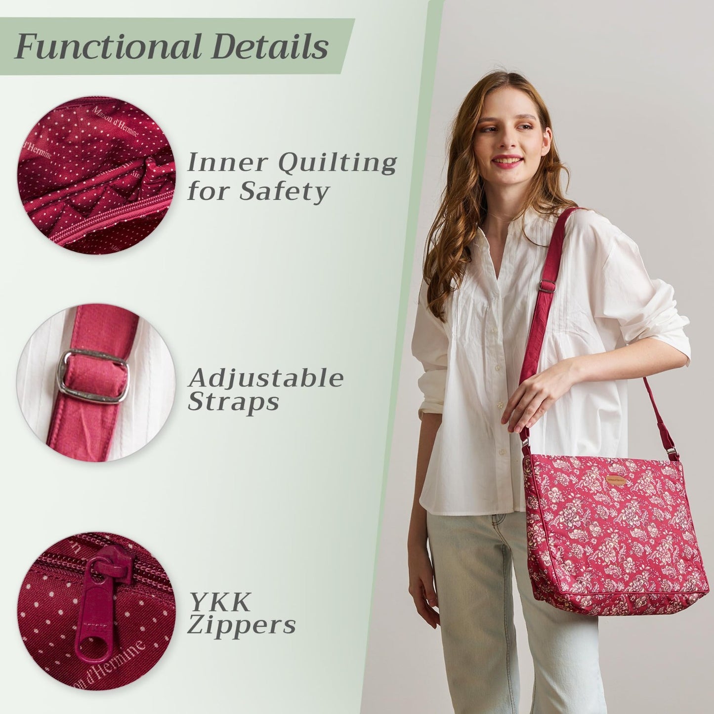 Stylish Cotton Shoulder Bag for Women   Versatile Handbag, Perfect for Everyday2