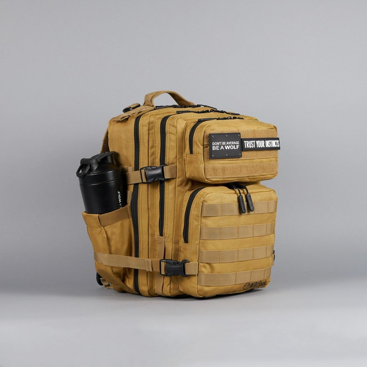 Durable 25L Athletic Gym Backpack   Waterproof Oxford, MOLLE Webbing, Laptop Poc9