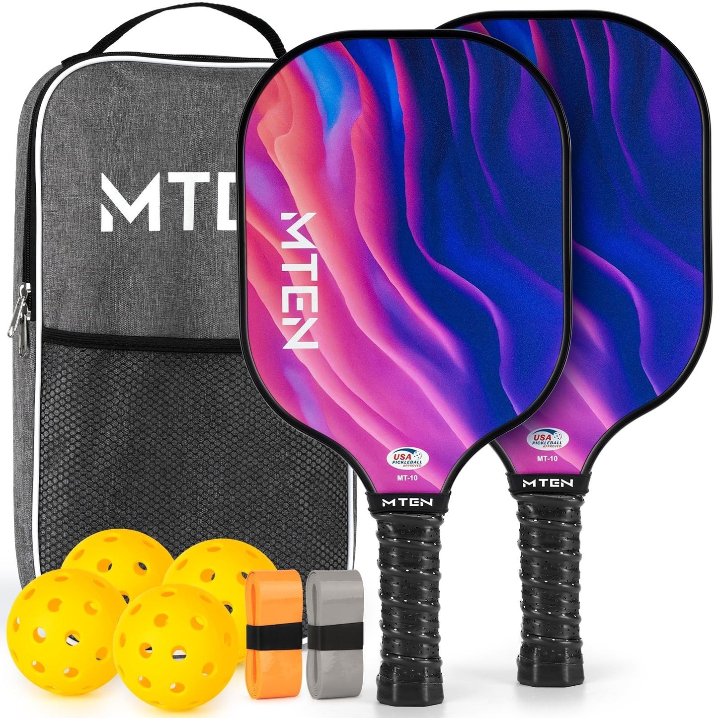 Pickleball Paddle Set of 2/4/1 - USAPA Approved Fiberglass Rackets, Lightweight1