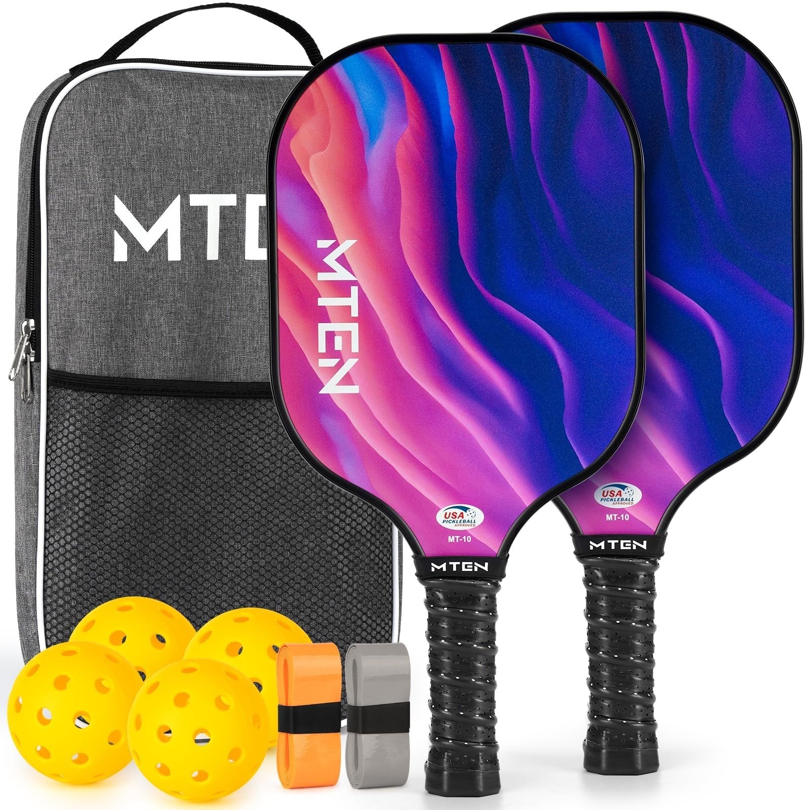 Pickleball Paddle Set of 2/4/1 - USAPA Approved Fiberglass Rackets, Lightweight1