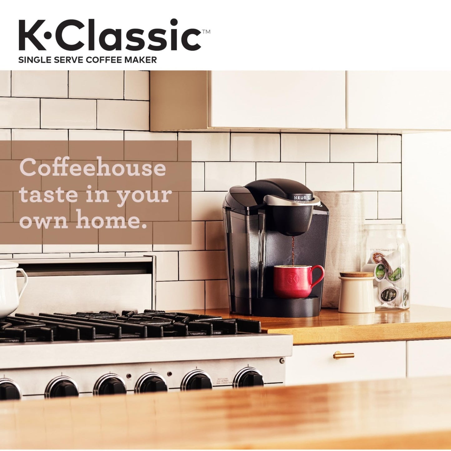 Single Serve Coffee Maker, 3 Brew Sizes, 48oz Reservoir, K Cup Compatible, Black7