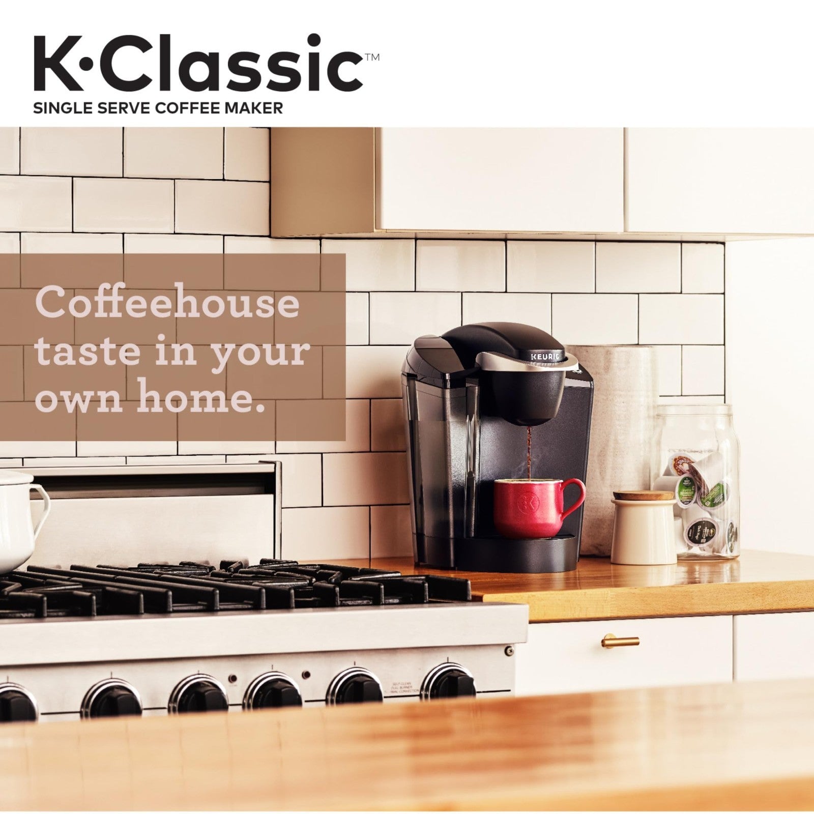 Single Serve Coffee Maker, 3 Brew Sizes, 48oz Reservoir, K Cup Compatible, Black7