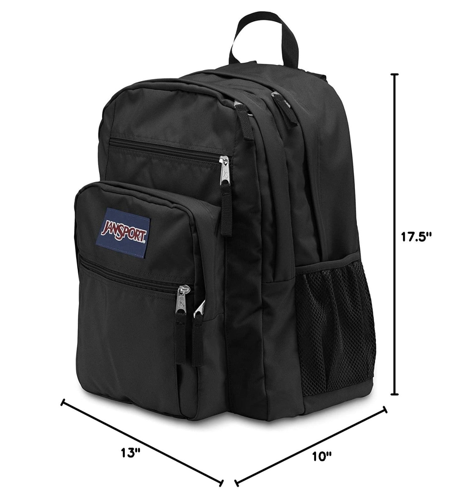 Large Capacity Student Backpack   Black, Durable, Comfortable, Multi Pocket Desi2