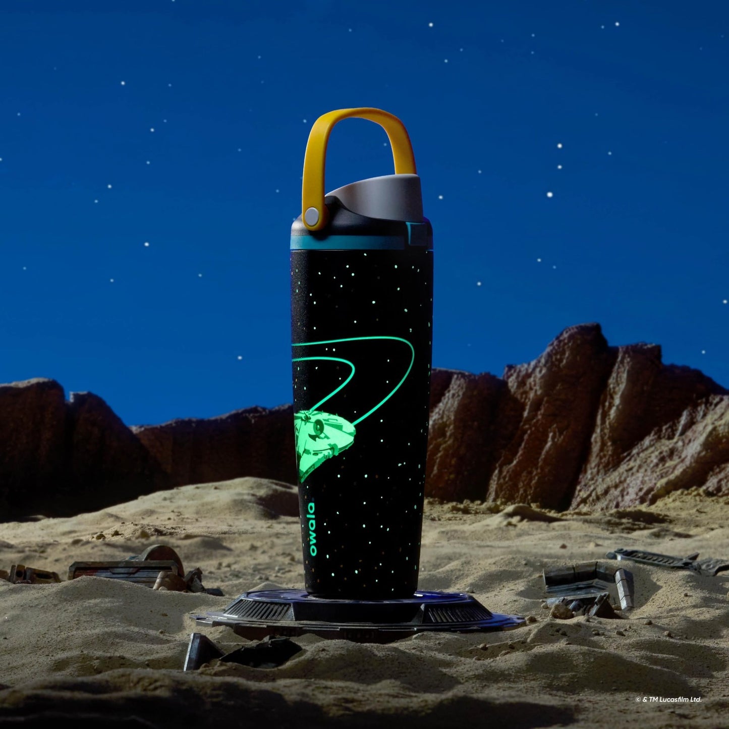 30 oz Star Wars Water Bottle, FreeSip Sway, Millennium Falcon Design, BPA Free9