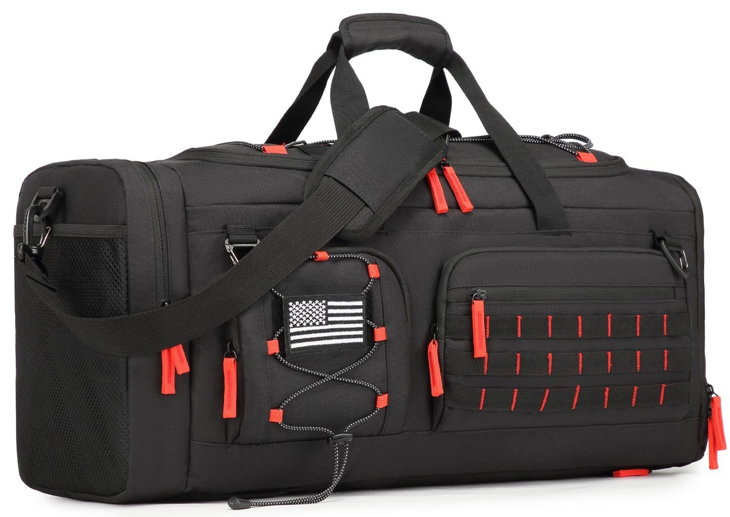 50L Tactical Gym Bag with Shoe & Laptop Compartment   Unisex Sports Backpack1