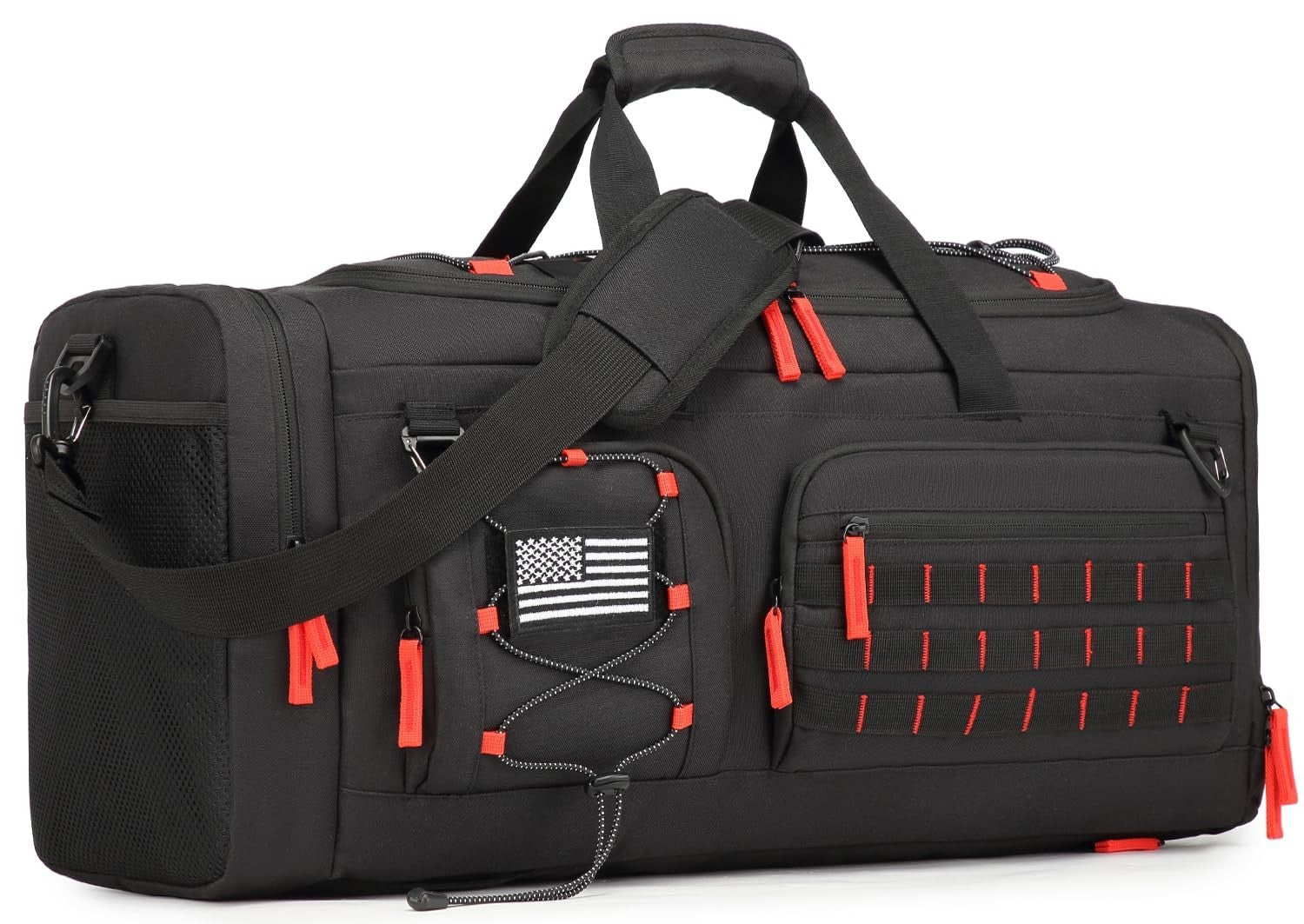 50L Tactical Gym Bag with Shoe & Laptop Compartment   Unisex Sports Backpack1