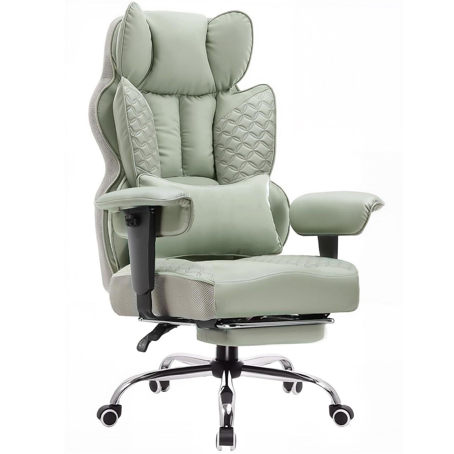 Big & Tall Gaming Chair 400lbs Heavy Duty Ergonomic Office Chair with Footrest,1
