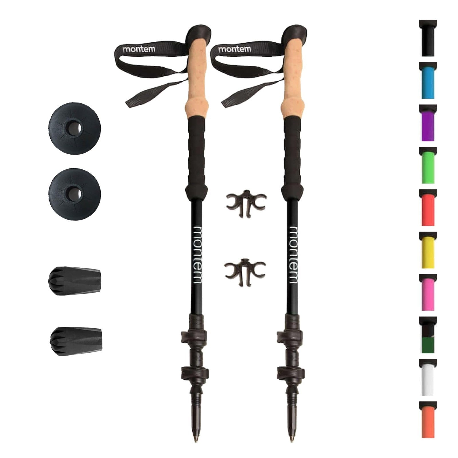 Collapsible Lightweight Hiking Poles - Quick Lock, Weather-Resistant, 2-Pack1