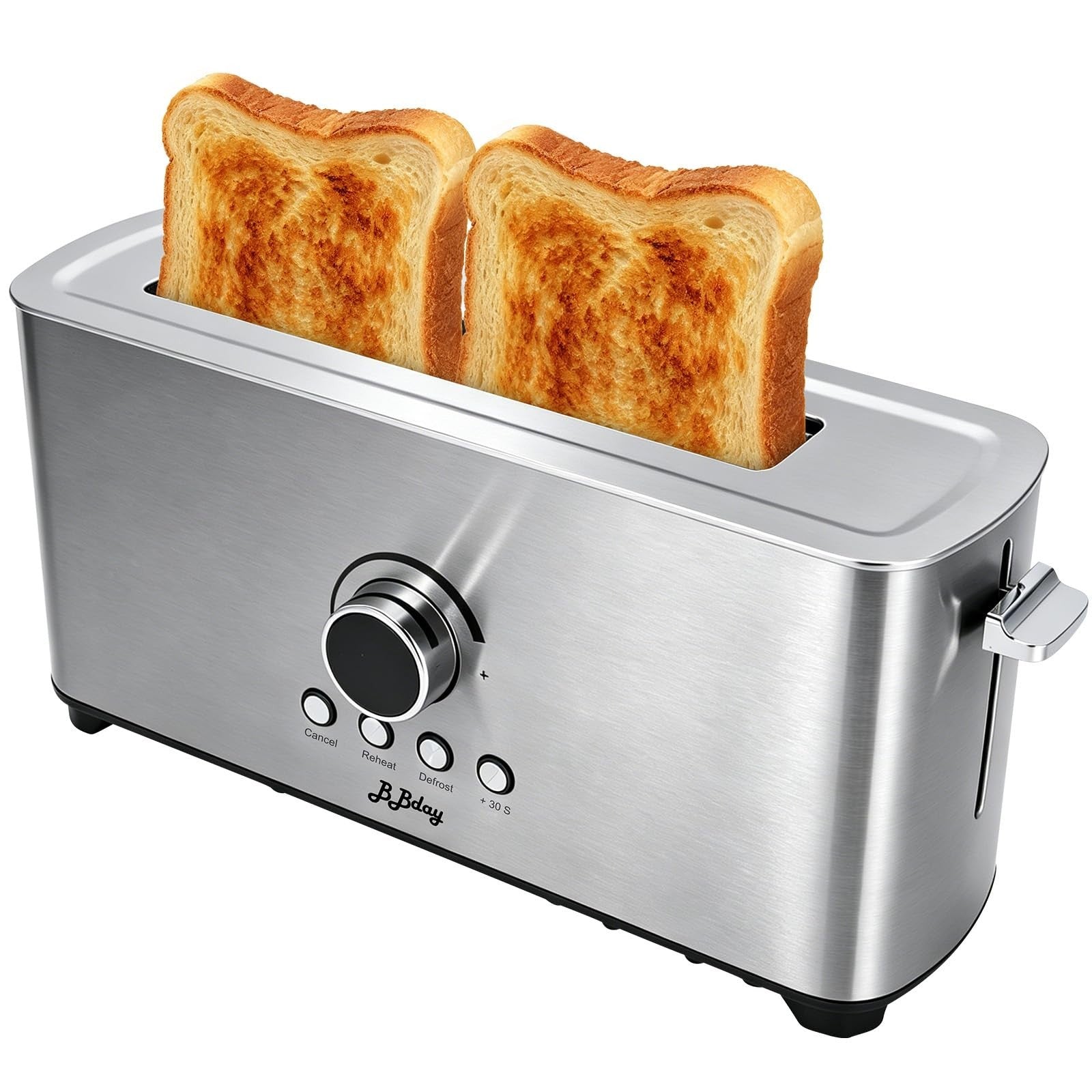 Long Slot Stainless Steel 2 Slice Toaster with 7 Browning Settings   Kitchen Ess0