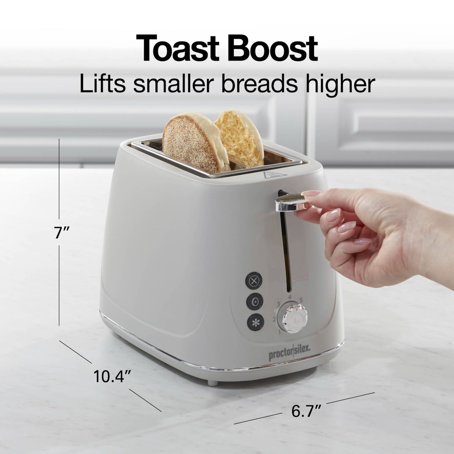 2 Slice Toaster with Bagel & Defrost Functions | 7 Shade Browning Control | Auto2