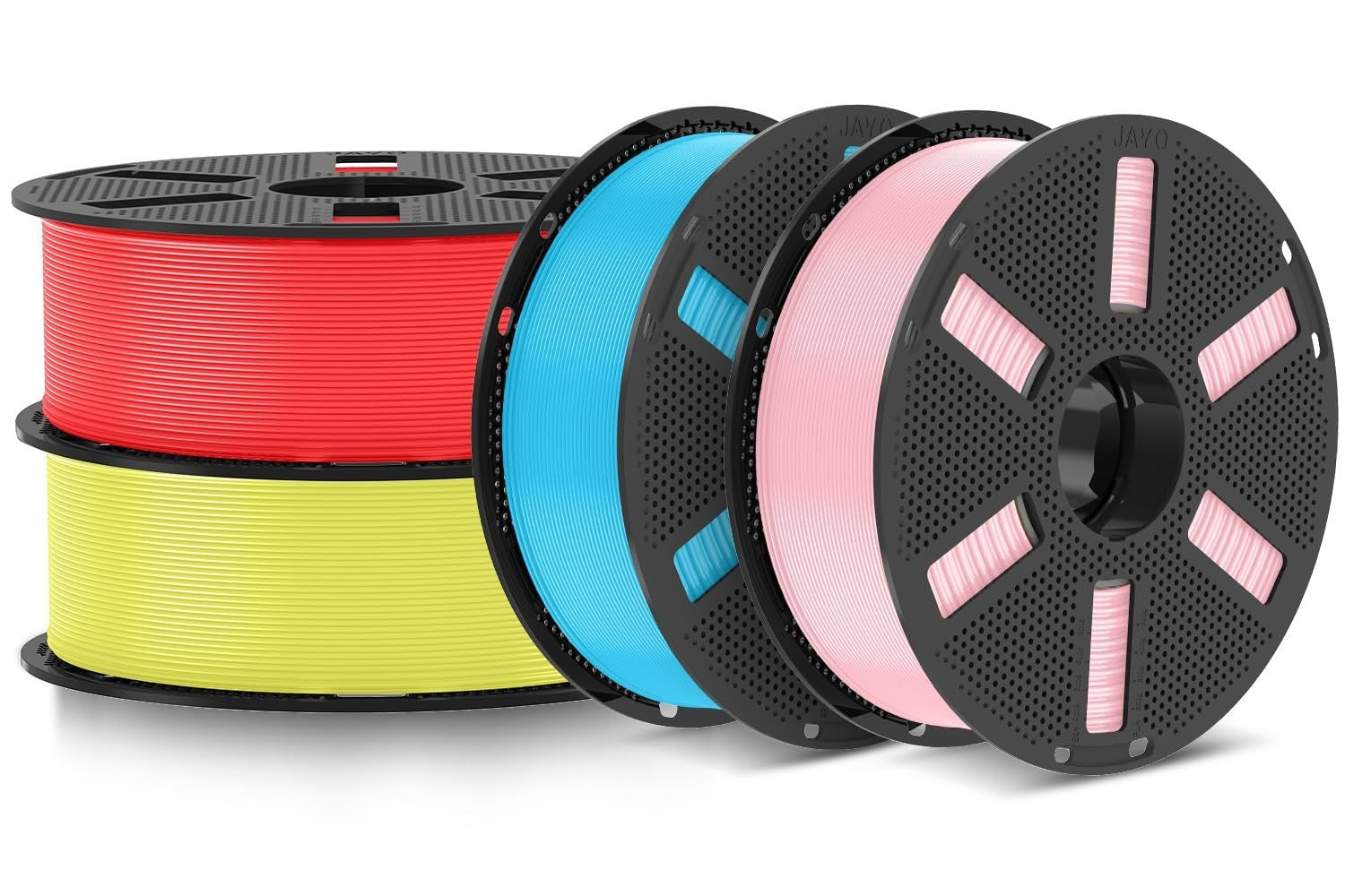 3D Printer Filament Bundle 1.75mm, 4-Pack, 1.1kg Each, Strong Impact Resistance,1