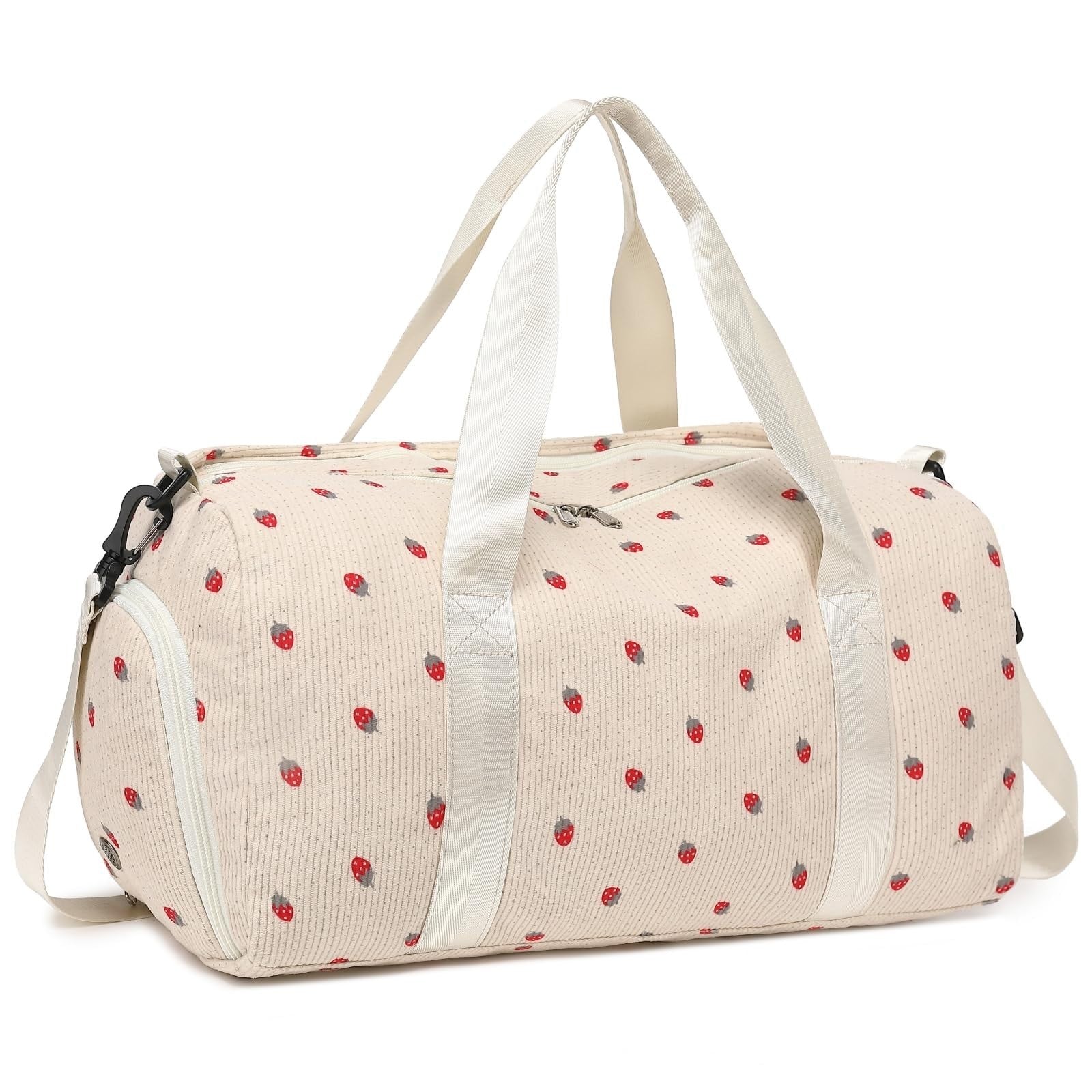 Cute Girls Duffle Bag with Shoes Compartment & Wet Separation - Waterproof Gym &1