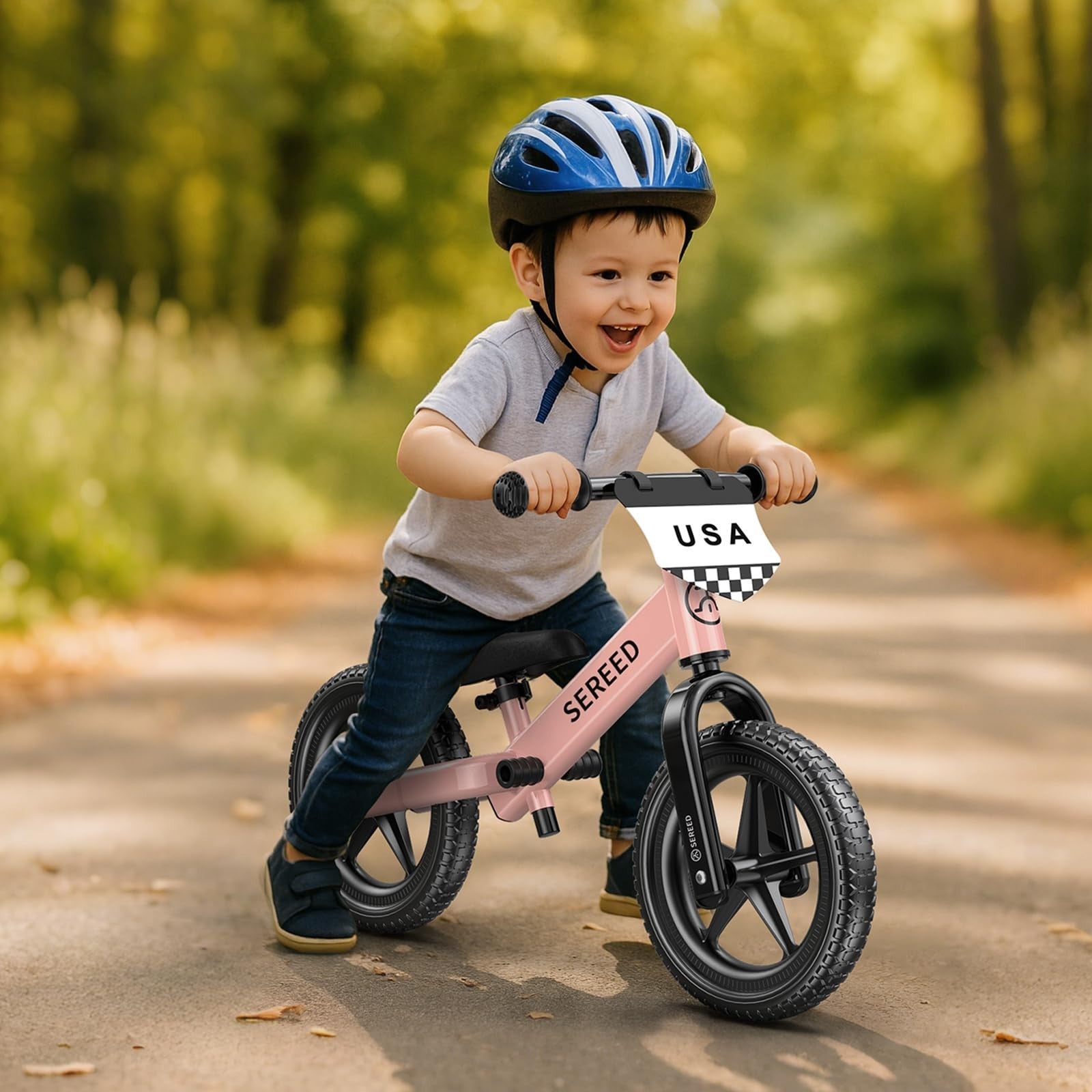 Toddler Balance Bike for 2 5 Years, No Pedal Kids Toy, Adjustable Height, Gift f2