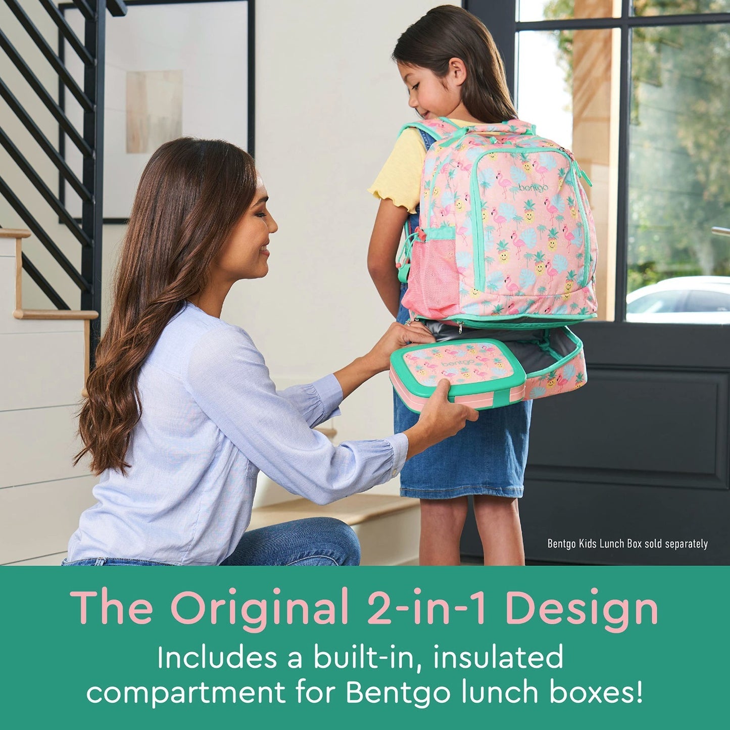 Kids 2 in 1 Backpack & Insulated Lunch Bag Set with Padded Straps for School2