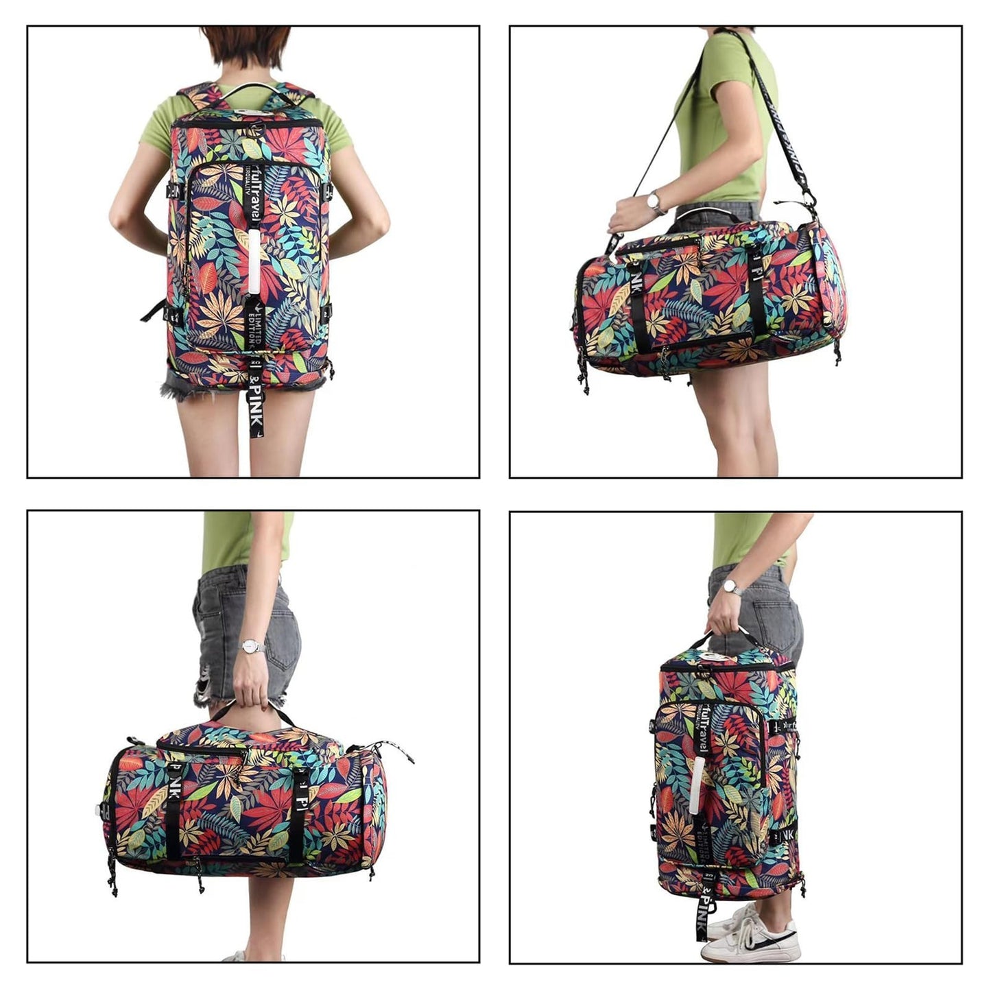 Waterproof Gym Duffel Backpack with Shoe Compartment, 4 Carry Methods, Sports &8