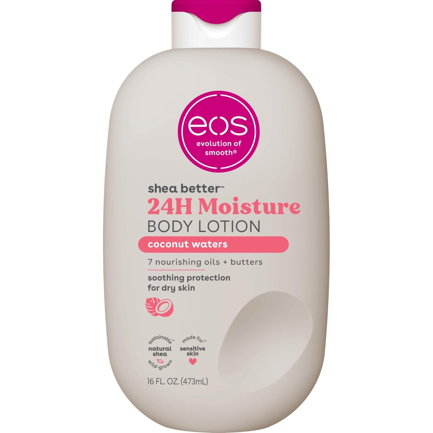 Moisturizing Shea Butter Body Lotion   Coconut Waters, 16 fl oz, Hydrating Skin1