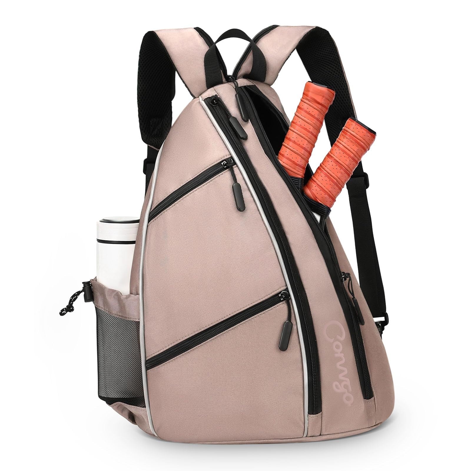 Adjustable Pickleball Backpack & Sling Bag - 2-in-1 Sports Bag for Tennis & Pick1