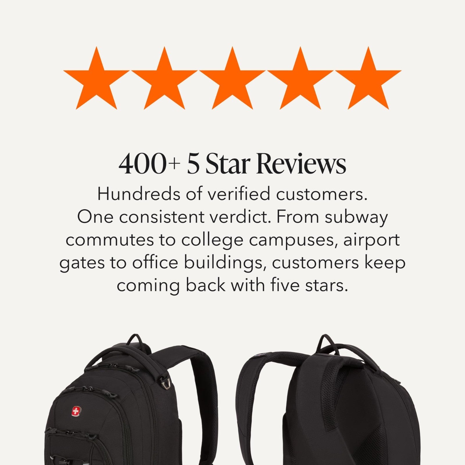 Durable Bungee Core Laptop Backpack for 13 Inch Laptops, Airflow Back Panel, 26L6